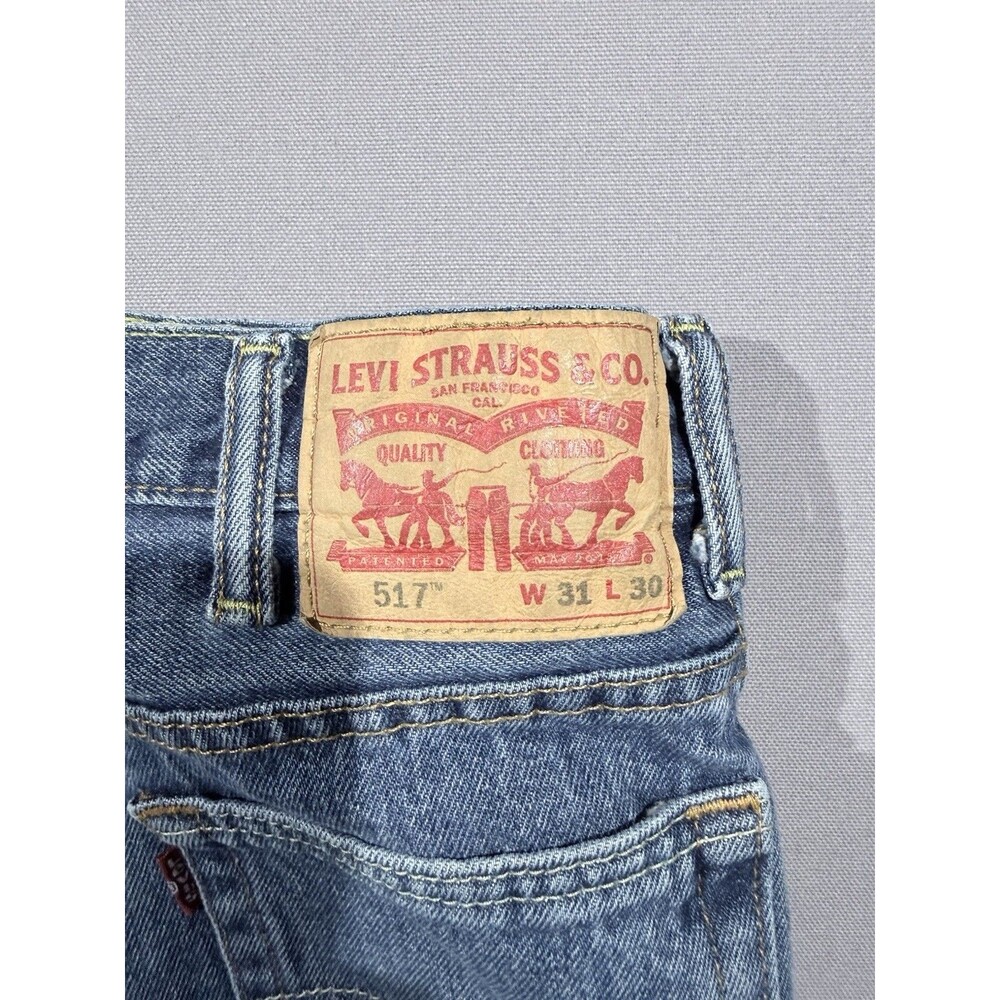 Levis 517 Mens Jeans 31x30 Bootcut Excellent Condition - Picture 9 of 12